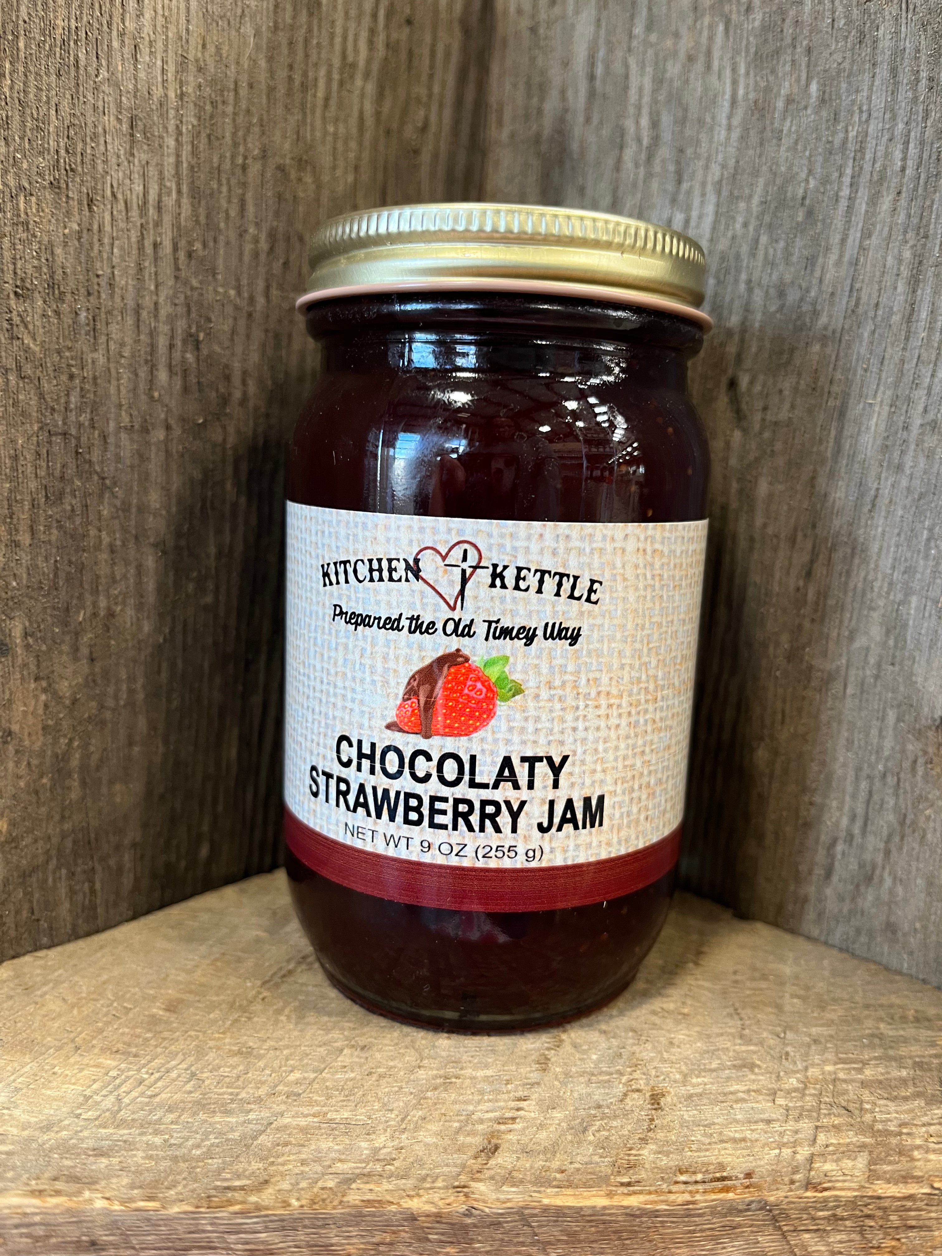 Chocolaty Strawberry Jam - 9oz – kitchenkettlenc