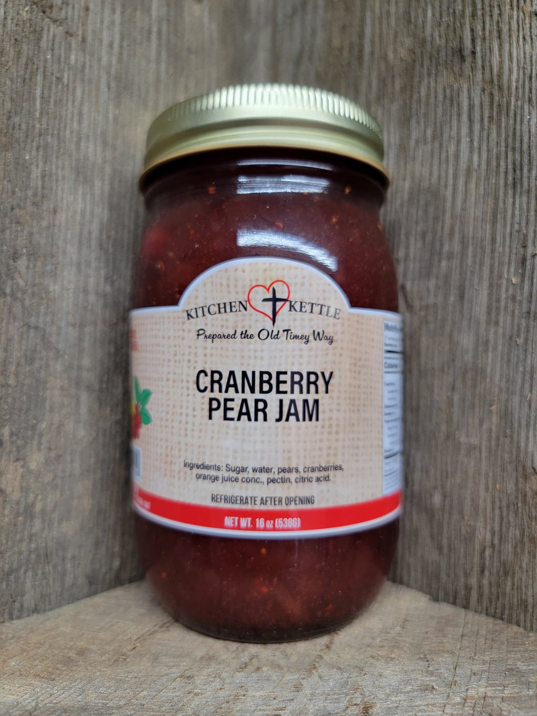 Cranberry Pear Jam 16oz