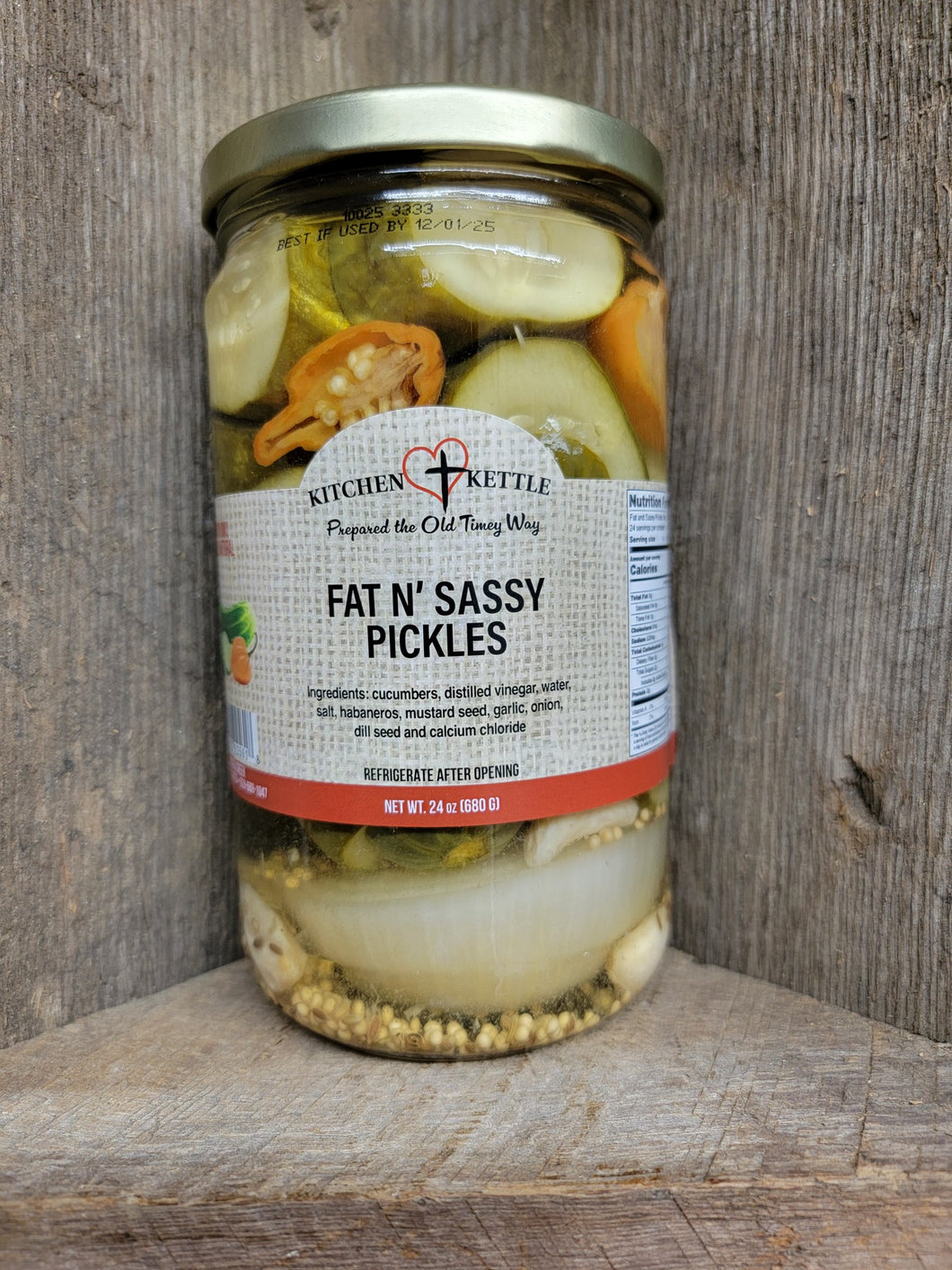 Fat N' Sassy Pickles 24oz