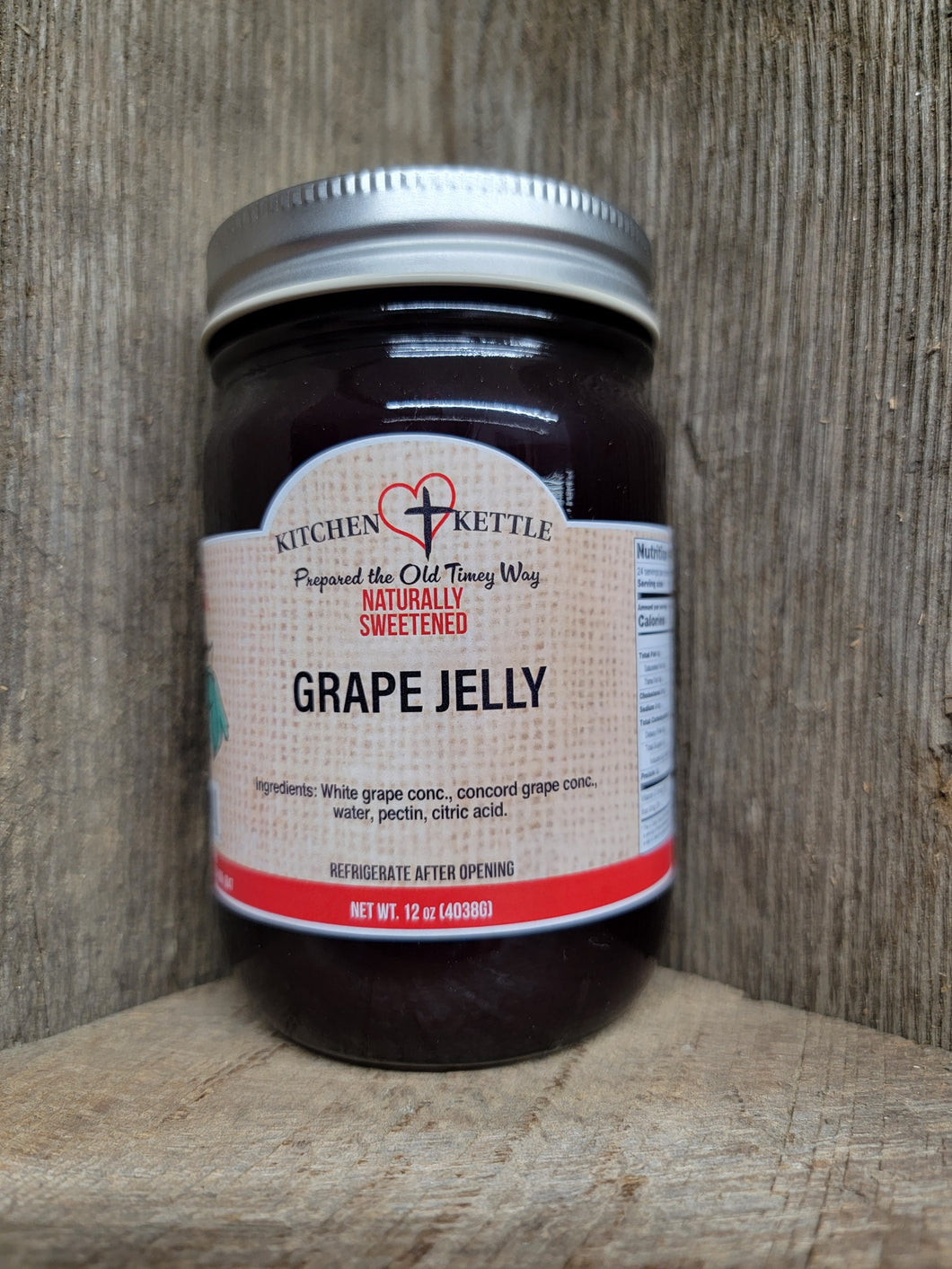 Naturally Sweetened Grape Jelly 12oz