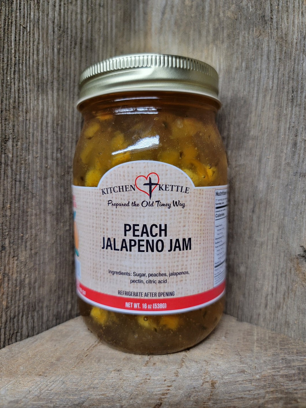 Peach Jalapeno Jam 16oz