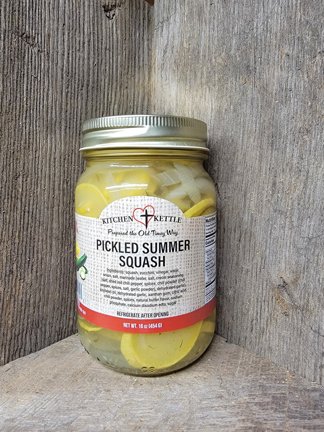 Pickled Summer Squash 16oz