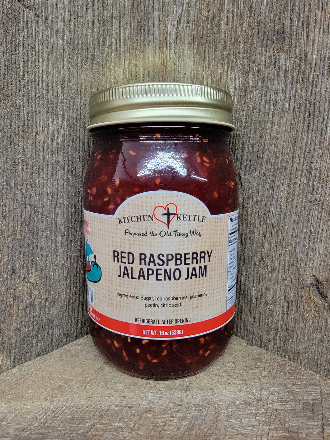 Red Raspberry Jalapeno Jam 16oz