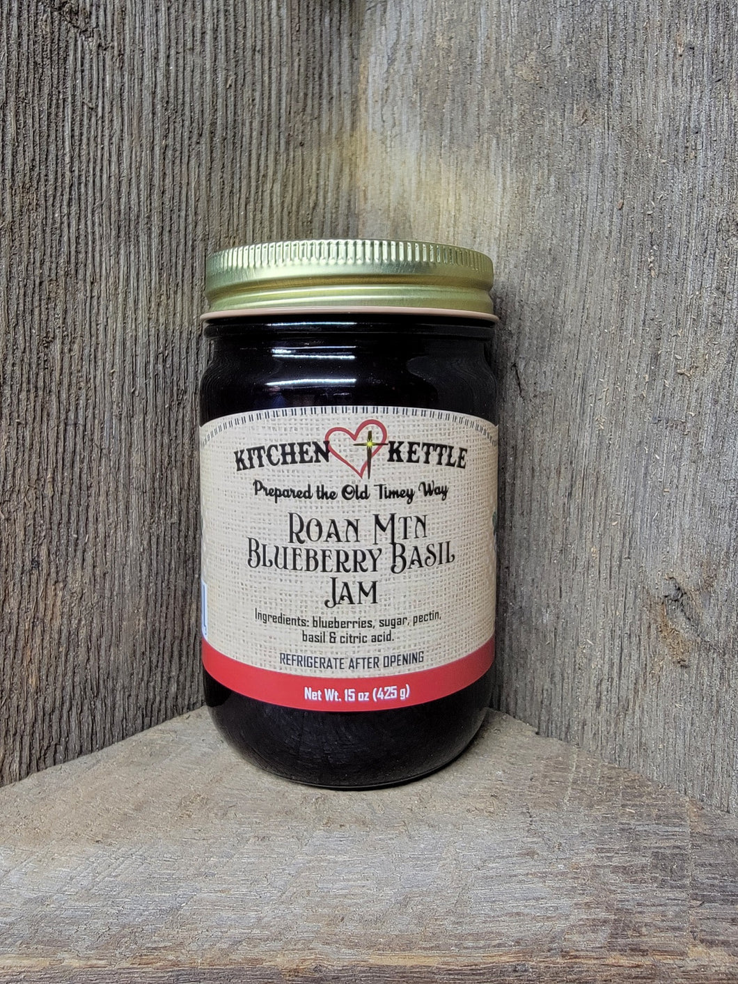 Roan Mtn Blueberry Basil Jam 15oz