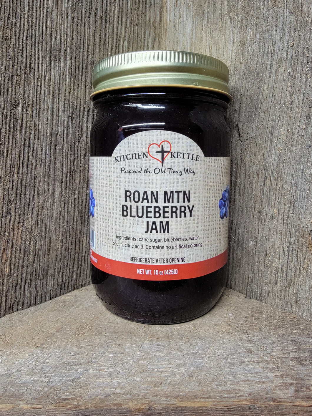 Roan Mtn Blueberry Jam 15oz