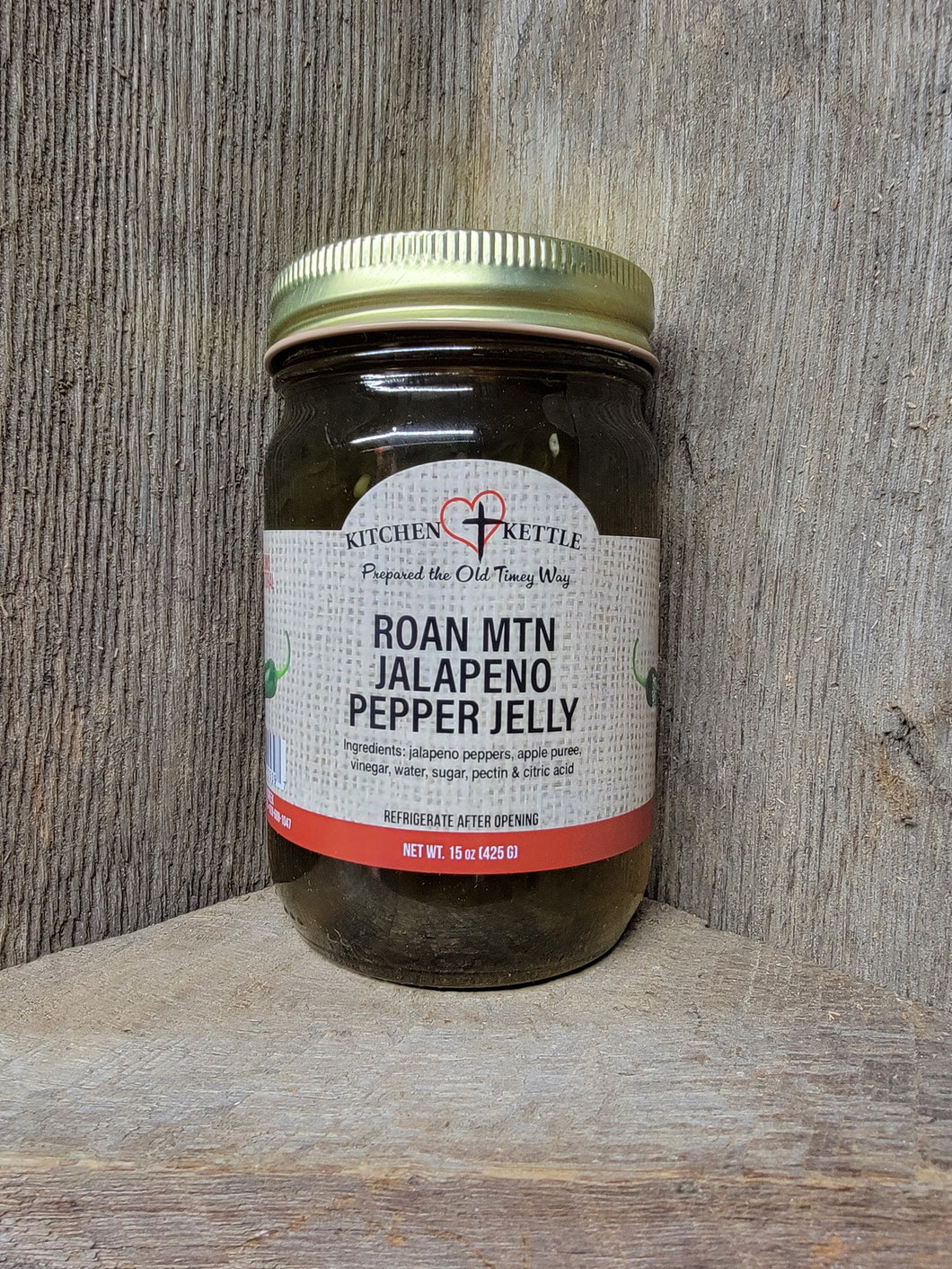 Roan Mtn Jalapeno Pepper Jelly 15oz