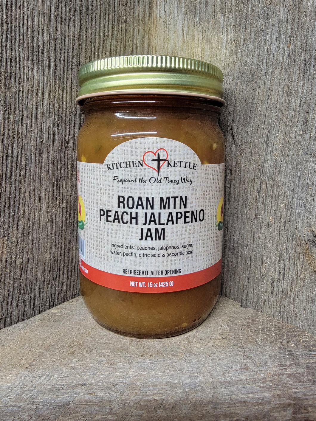 Roan Mtn Peach Jalapeno Jam 15oz