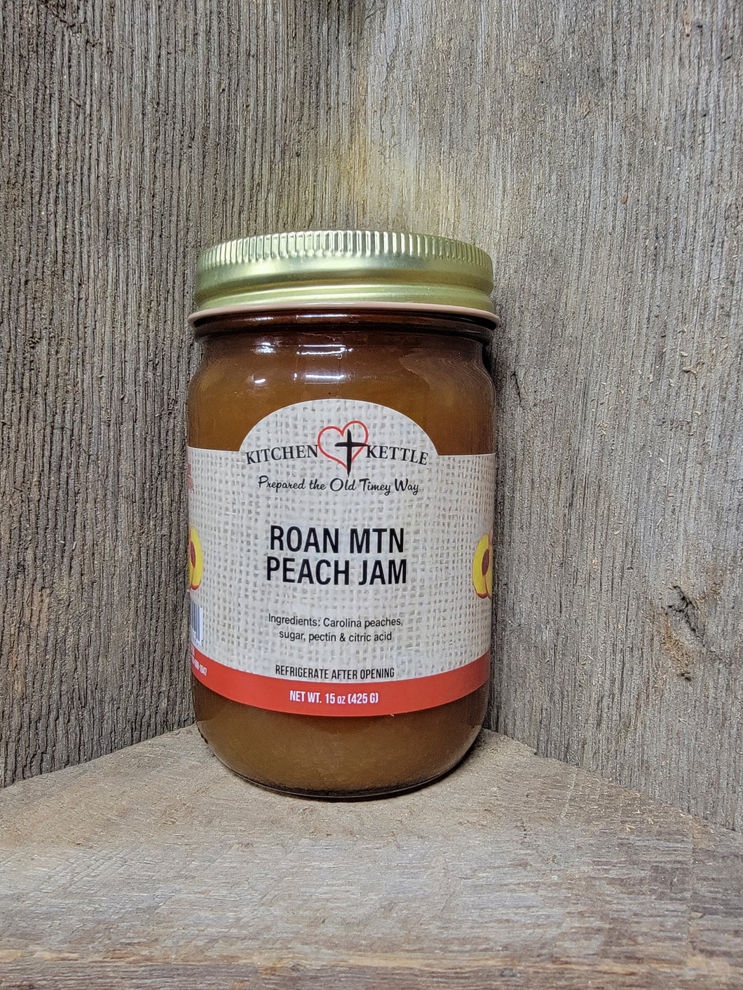 Roan Mtn Peach Jam 15oz