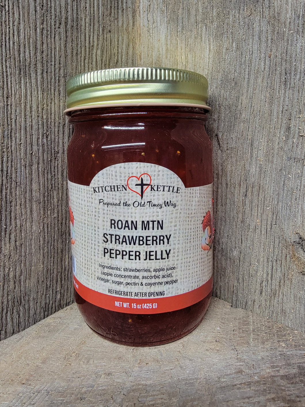 Roan Mtn Strawberry Pepper Jelly 15oz