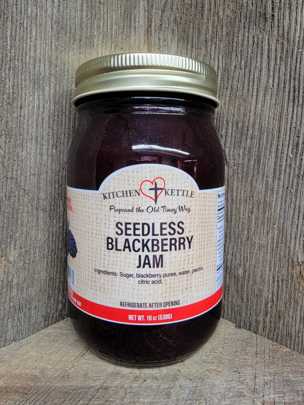 Seedless Blackberry Jam 16oz