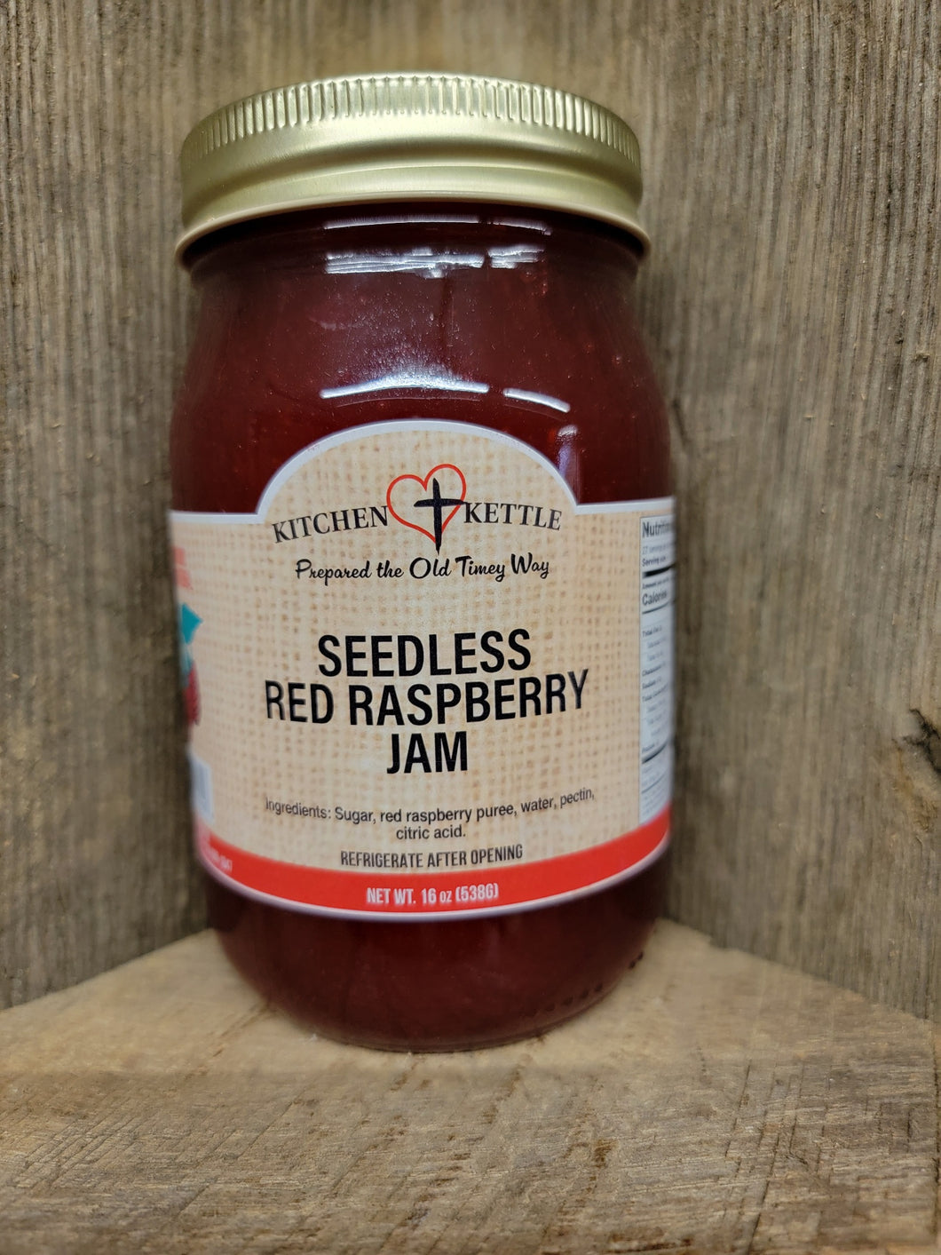 Seedless Red Raspberry Jam 16oz