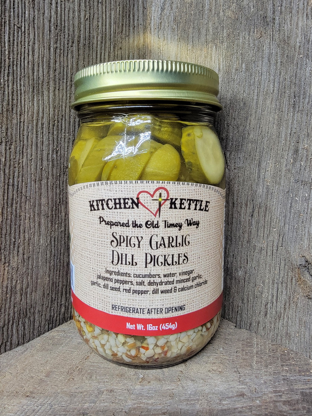 Spicy Garlic Dill Pickles 16oz