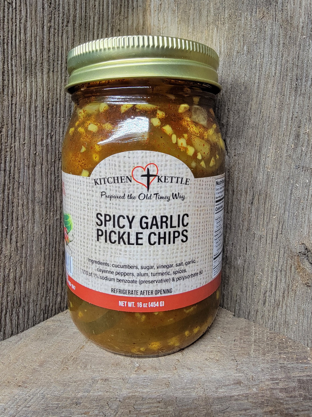 Spicy Garlic Pickle Chips 16oz