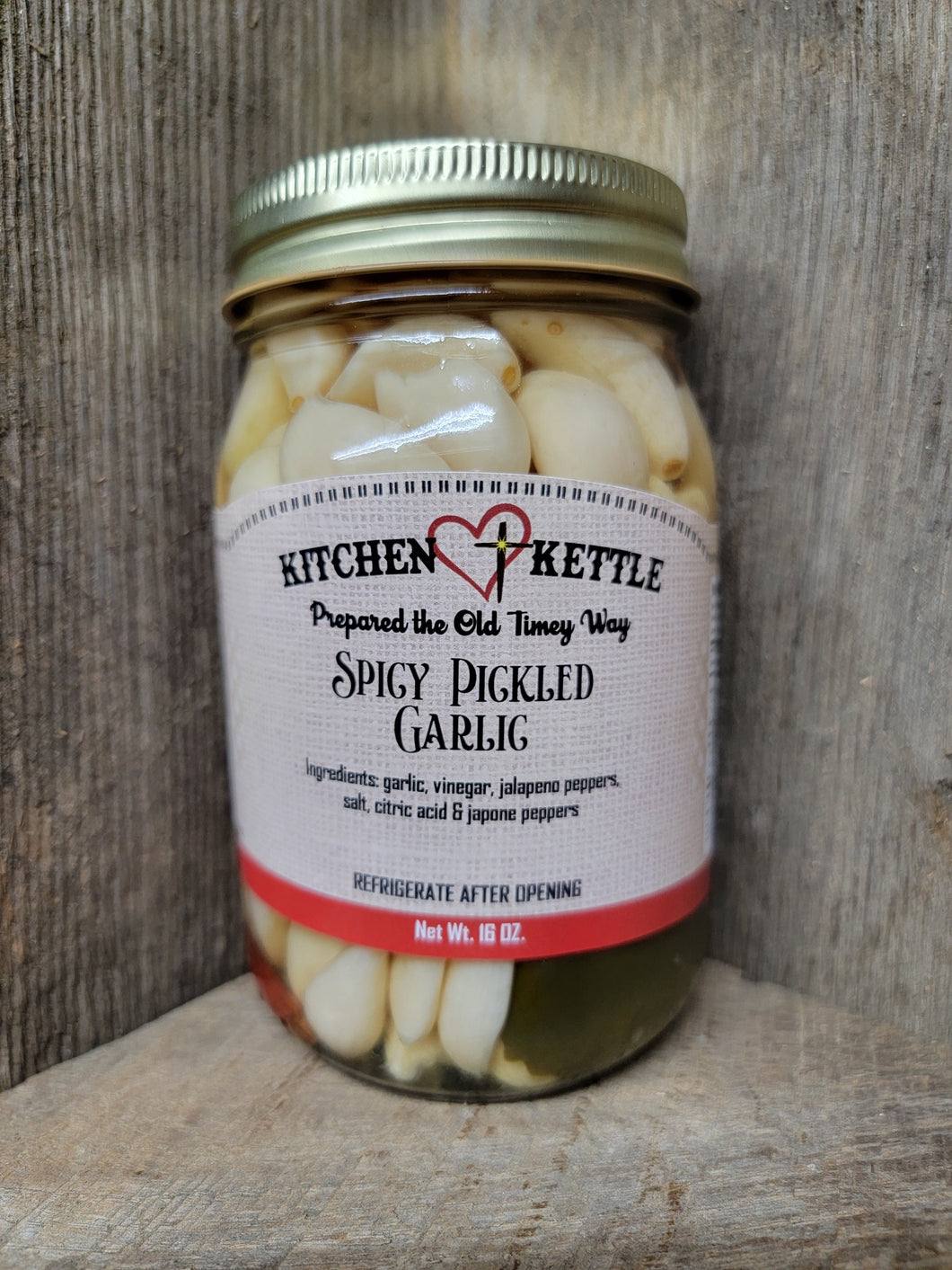 Spicy Pickled Garlic 16oz