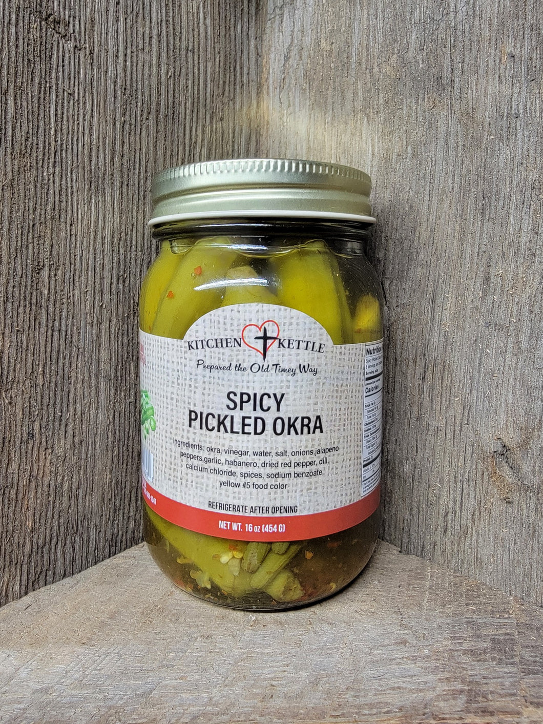 Spicy Pickled Okra 16oz