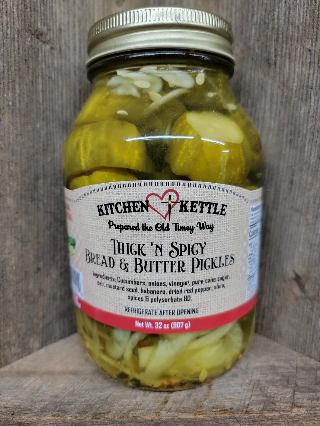 Thick n' Spicy Bread & Butter Pickles 32oz