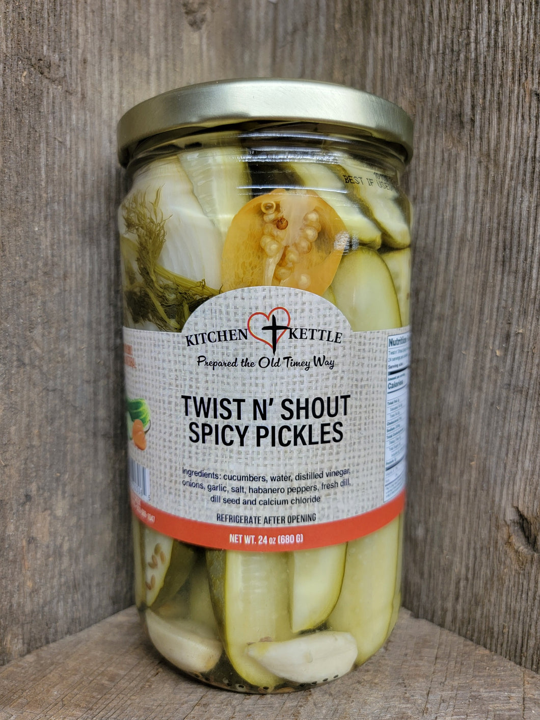 Twist n' Shout Spicy Pickles 24oz